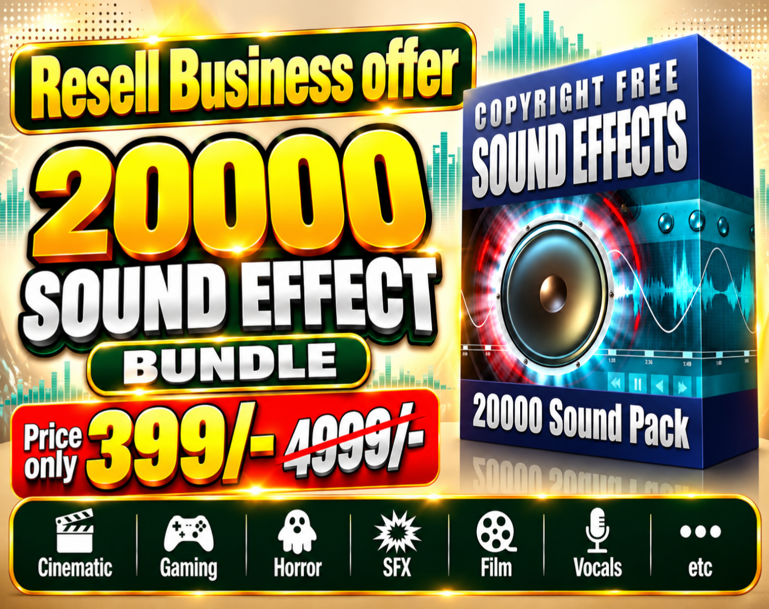 20,000+ Ultimate Pro Sound Effects Bundle thumbnail